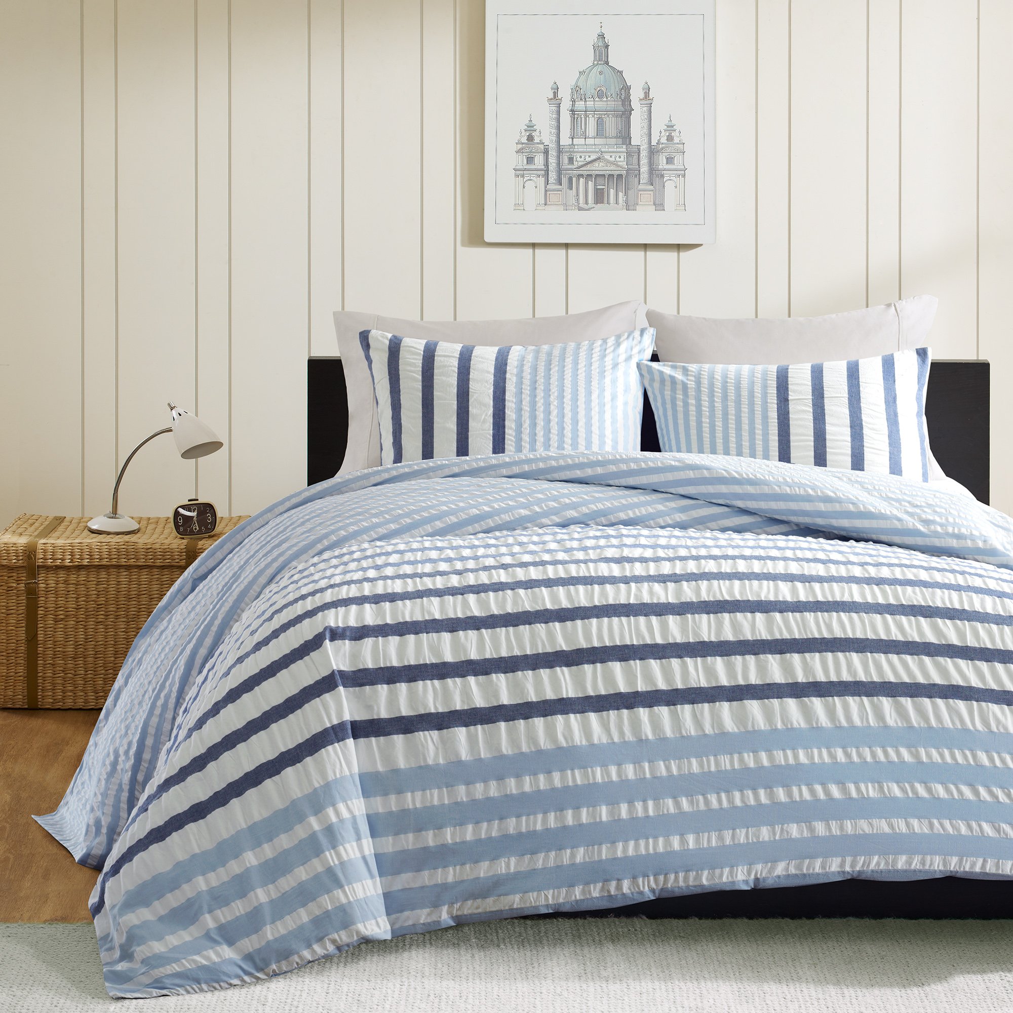 Sutton Duvet Cover Set Blue King