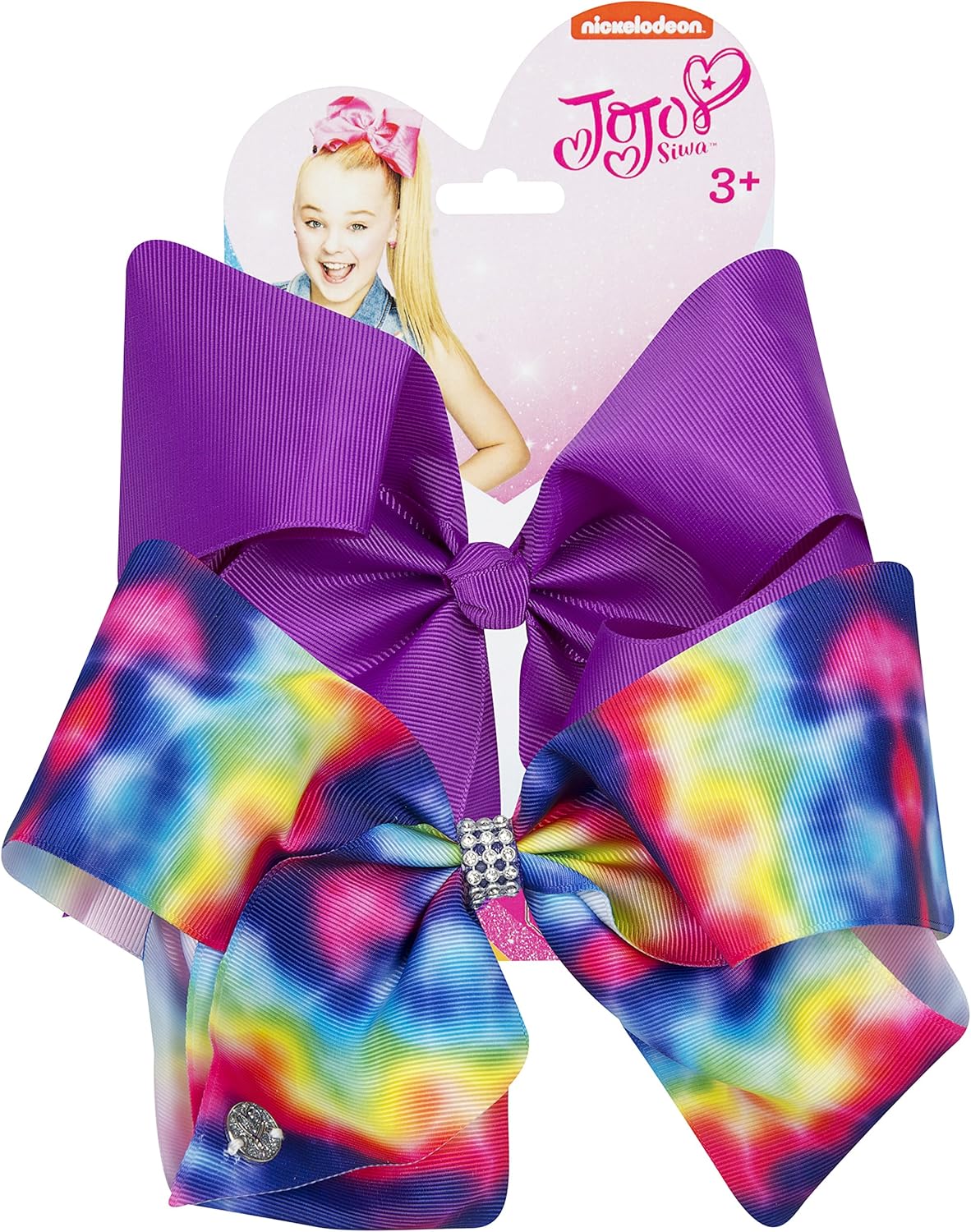 JoJo Siwa Tie dye and Orchid Hair Accessories with a Secure Clip for