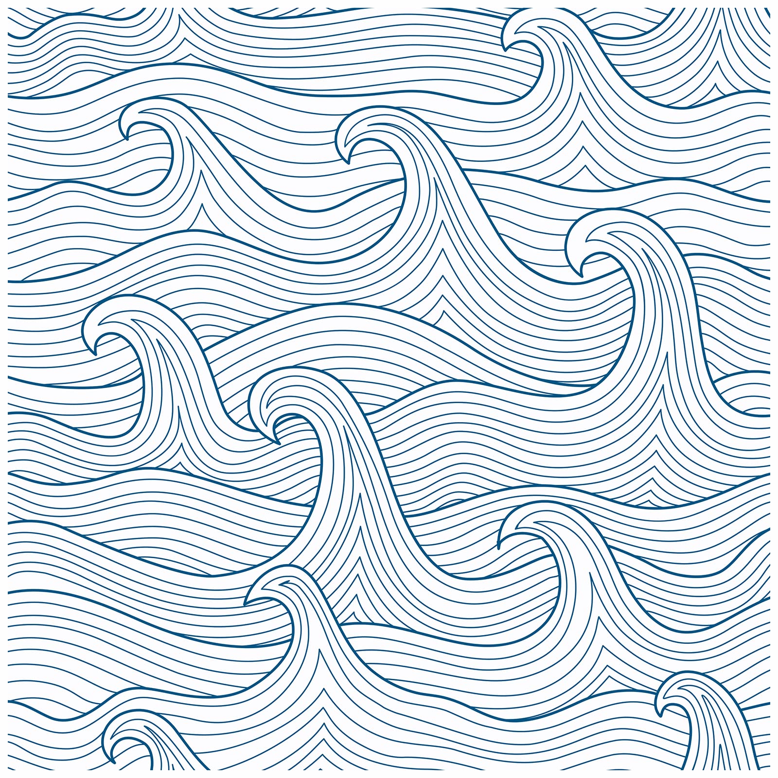 Photo 1 of HAOKHOME Coastal Peel and Stick Wallpaper Modern Wave Wall Paper Removable for Bathroom Navy/White Contact Paper 17.3in x 9.8ft