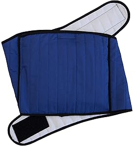 Hottles Soothing Microwavable Heating Pad & Heat Wrap for Lower Back, Shoulder & Neck Pain Relief - Comfortable and Stylish Quilted Cotton - Blue