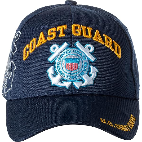 Combination Cover Coast Guard Enlisted Cap Device Us Coast Guard
