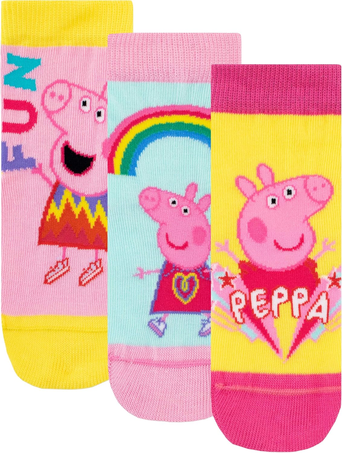 Peppa Pig Girls Socks Pack of 3 Amazon.co.uk Clothing