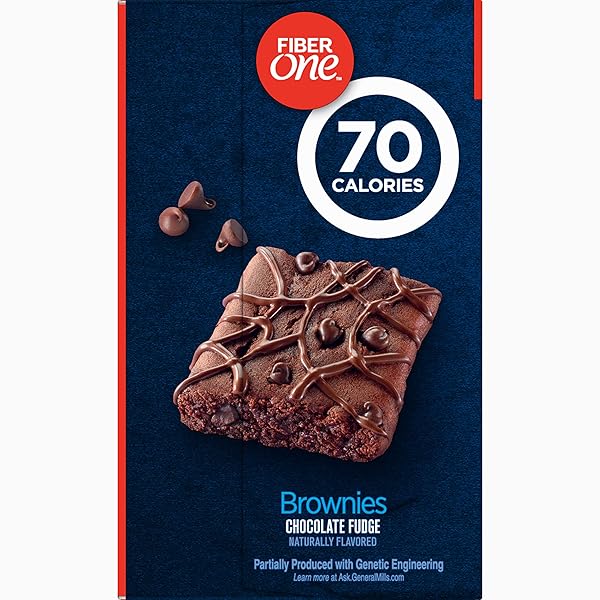 FIBER ONE BROWNIES, CHOCOLATE FUDGE BROWNIE, 90 CALORIE BAR, 12 CT, 10.6 OZ