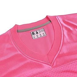 DEHANER Pink Custom Football Jersey for Men Women