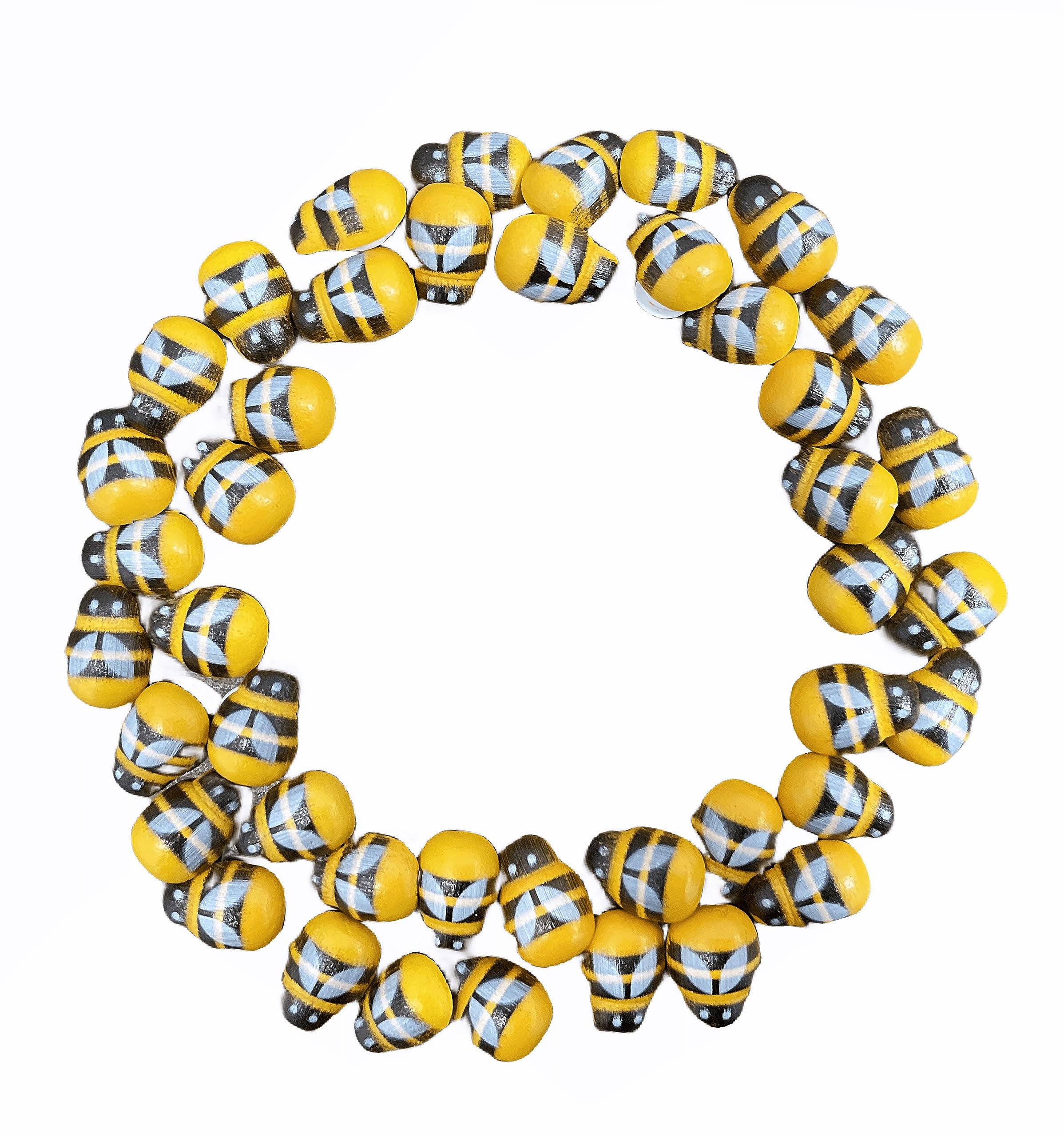 Norinoya 100Pcs Bee Buttons for Arts Crafts DIY Handmade Crafting,Kids Room Wall Door Decoration…