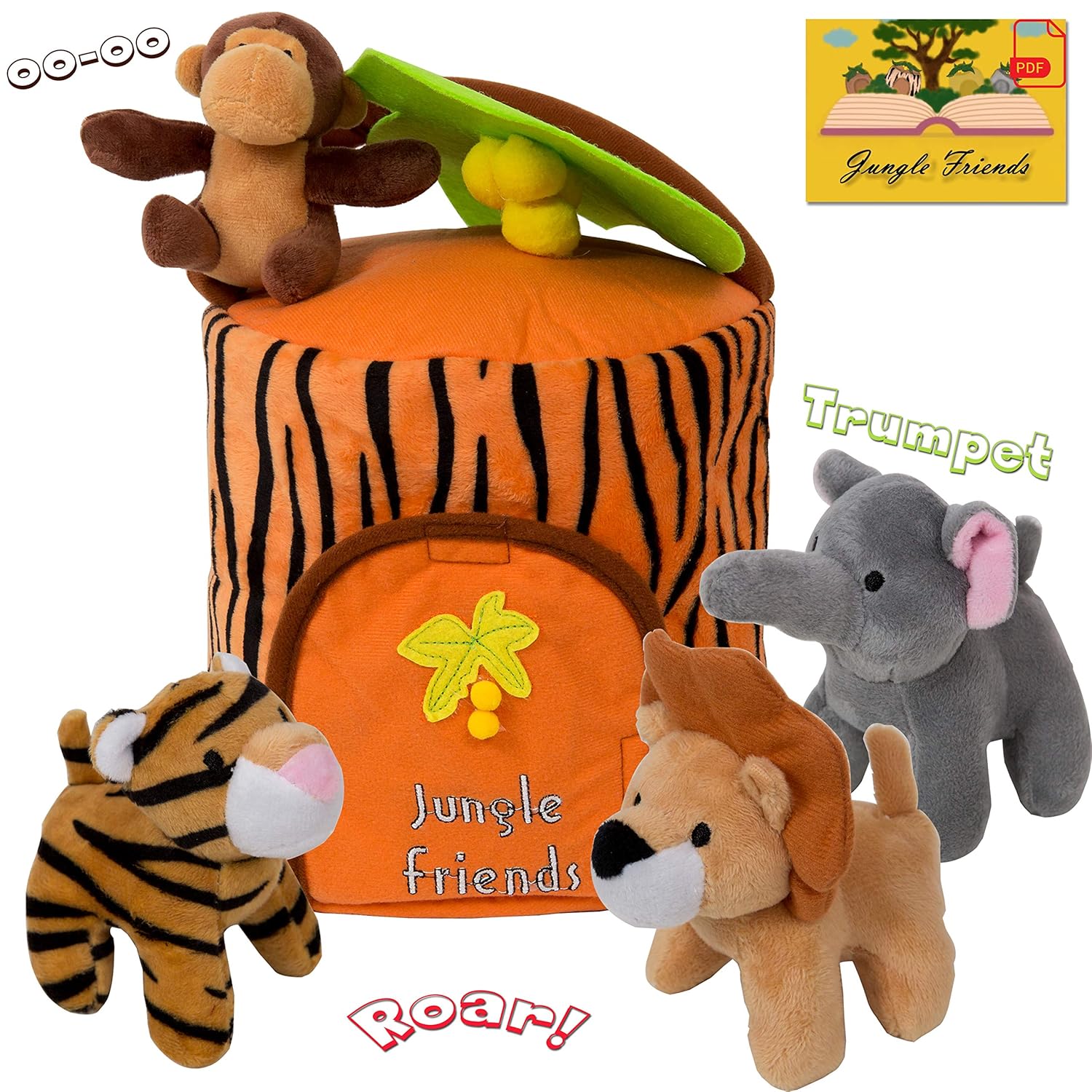 jungle animal plush toys
