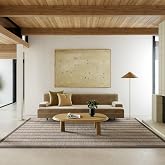 Nuloom Eva Brown Striped Flatweave Wool Area Rug, 4' x 6' | Nuloom Eva Striped 4' x 6' Wool Area Rug for Living Room Bedroom Dining Room, Brown