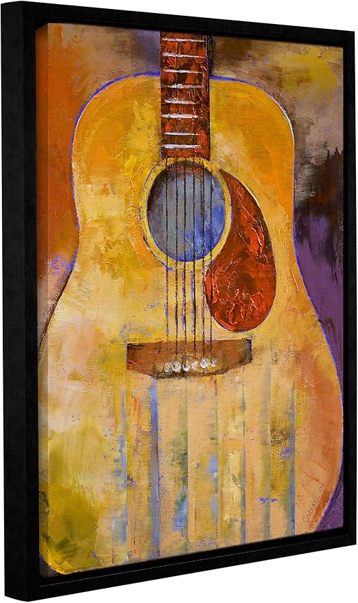 32 Acoustic Guitar - Amazon Com Artwall Michael Creese S Acoustic Guitar Gallery Wrapped Floater Framed Canvas 24 By 32 Posters Prints