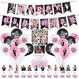 Birthday Party Decorations,Party Supply Set for Kids with 1 Happy Birthday Banner Garland, 1 Cake Topper, 12 Cupcake Toppers,