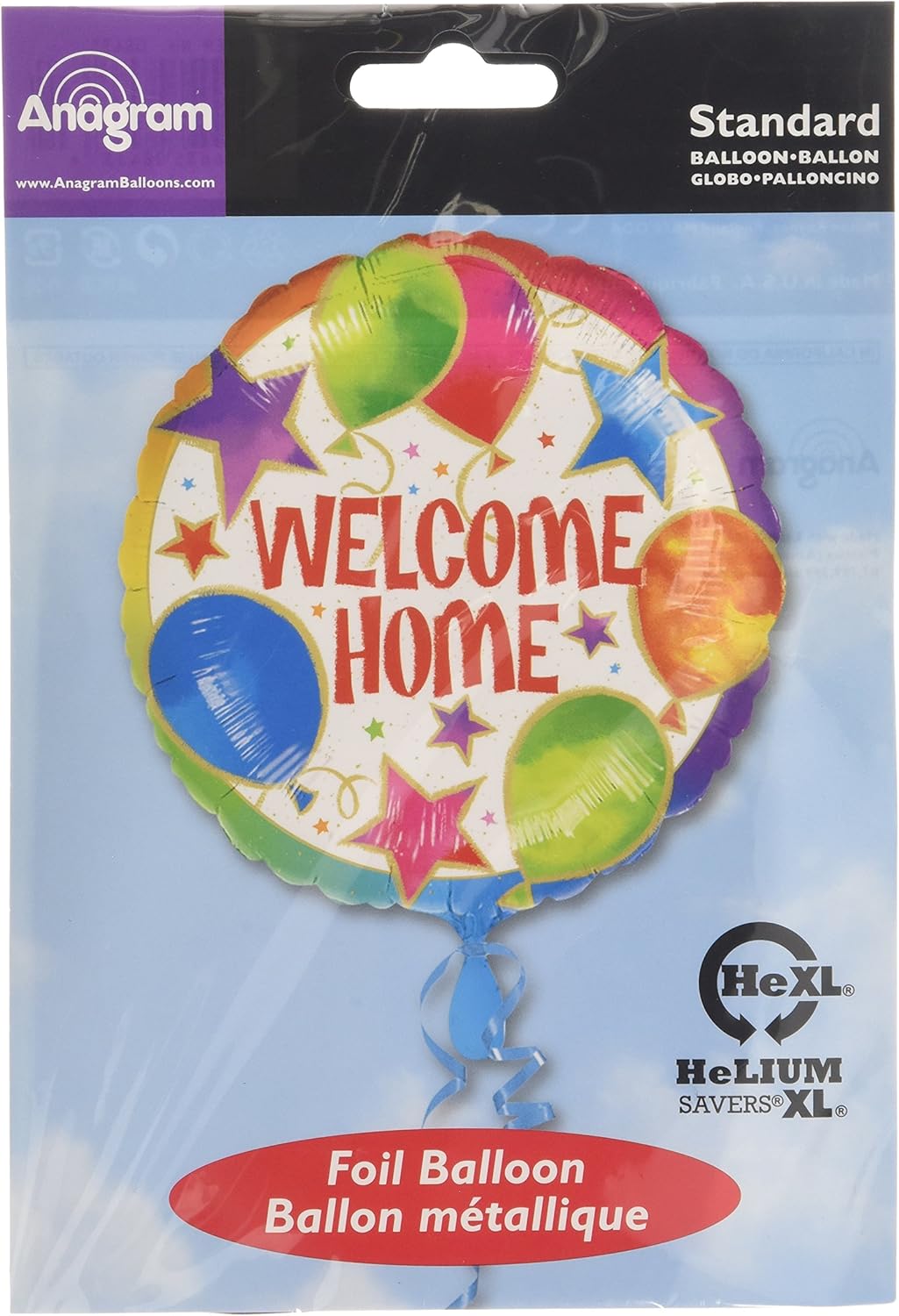 Amazon Com Anagram International Welcome Home Balloons Stars Foil Balloon Pack 18 Multi Color Kitchen Dining