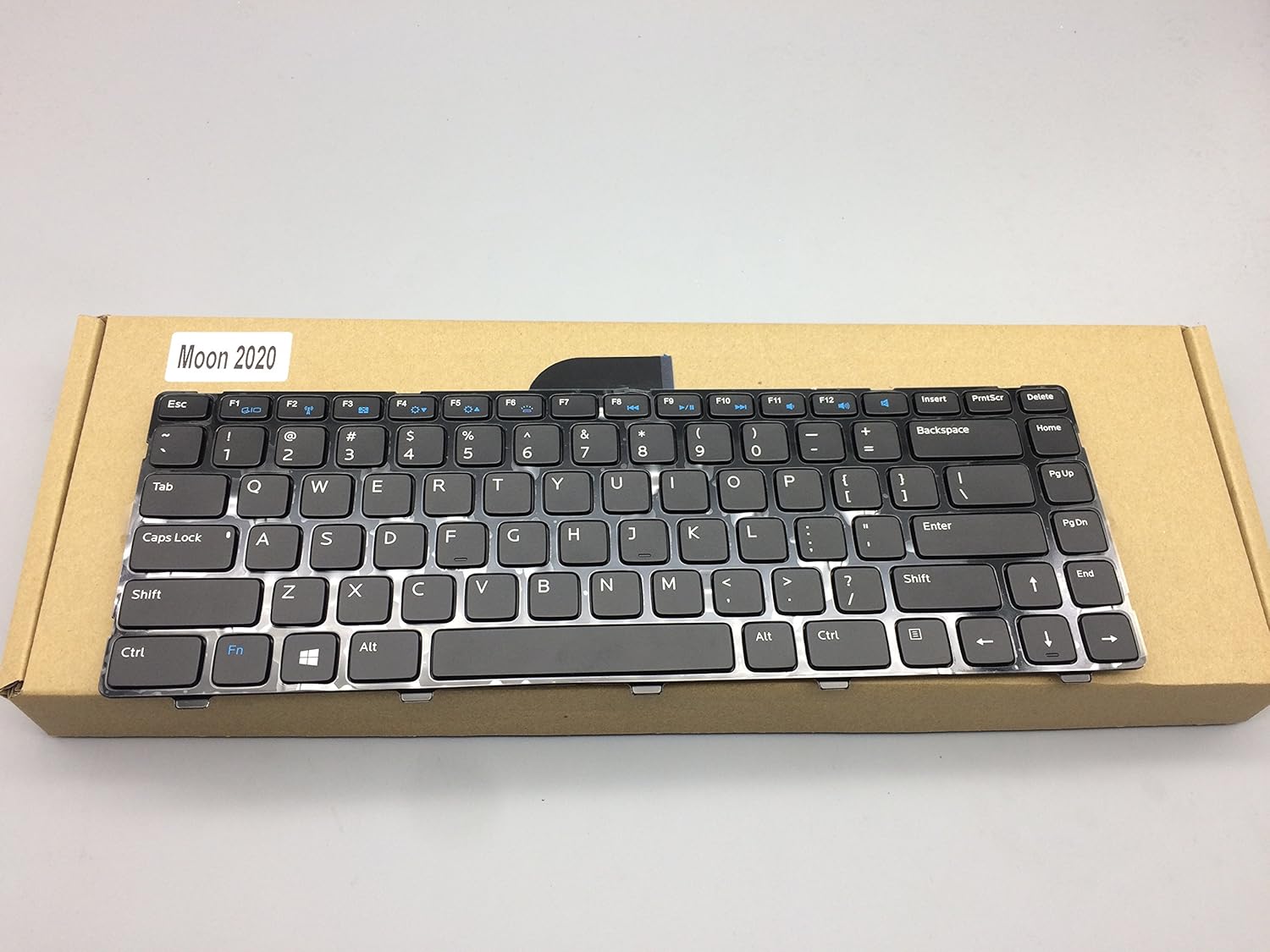 Laptop Backlit US English Keyboard for Dell Inspiron 14 3421 3437 14R 5421 5437 15Z 5523 M431R 5435 Latitude 3440 Vostro 2421, Black Color With Frame MP-12C83SUJ442 9Z.N8TBW.01D NSK-L80BW 3421