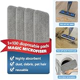 PAPCLEAN Spray Mop with 635ML Tank 4 Microfiber Pads Wet Dry Floor Cleaner view 5
