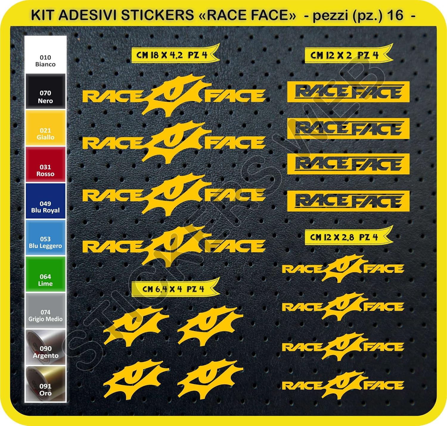 race face stickers