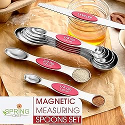 Spring Chef Magnetic Measuring Spoons Set, Dual