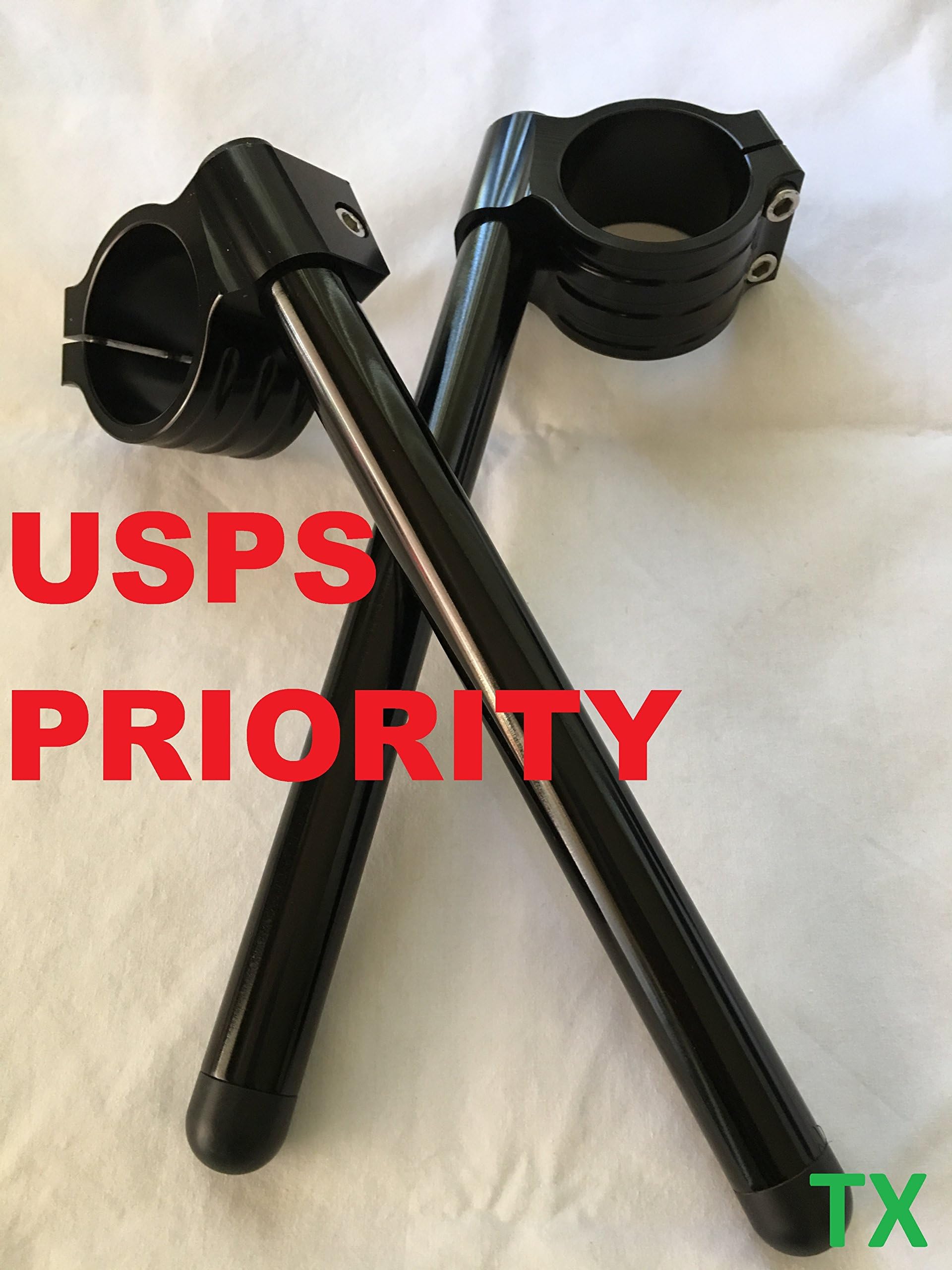 Motorcycle 43mm Black Clip-on Handlebars for Yamaha YZF R6 (1999-2002) FZR 750RR OWO-1 (1989-1990) FZR-1000 (1989-1990)