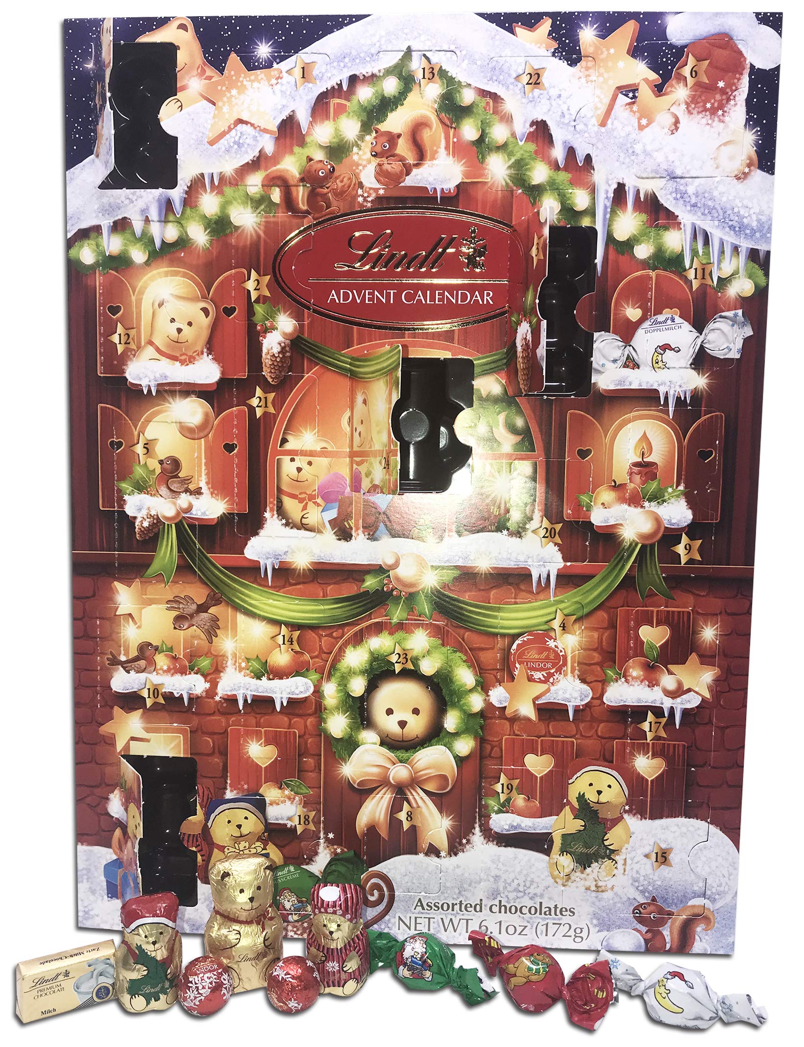 Lindt Milk Chocolate 2019 Teddy Bear Advent Calendar For Kids And 
