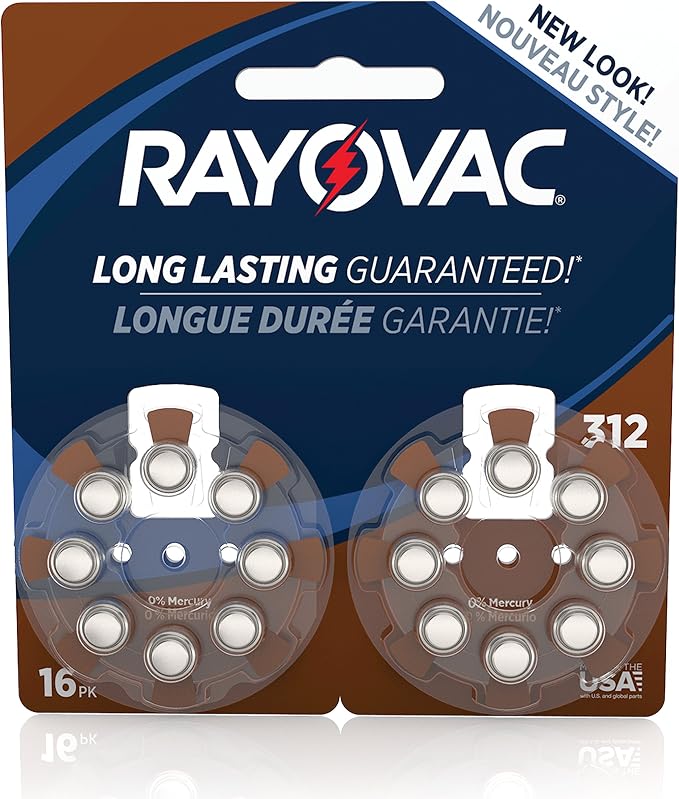 Rayovac hearing aid battery sz312 16ct 16ct (012800511785)