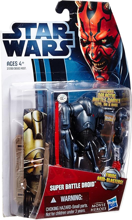 Amazon Co Jp Hasbro スター ウォーズ 12 ムービーヒーローズ ベーシックフィギュア スーパー バトル ドロイド Star Wars 12 Movie Heroes Action Figure Mh02 Super Battle Droid 並行輸入 おもちゃ 通販