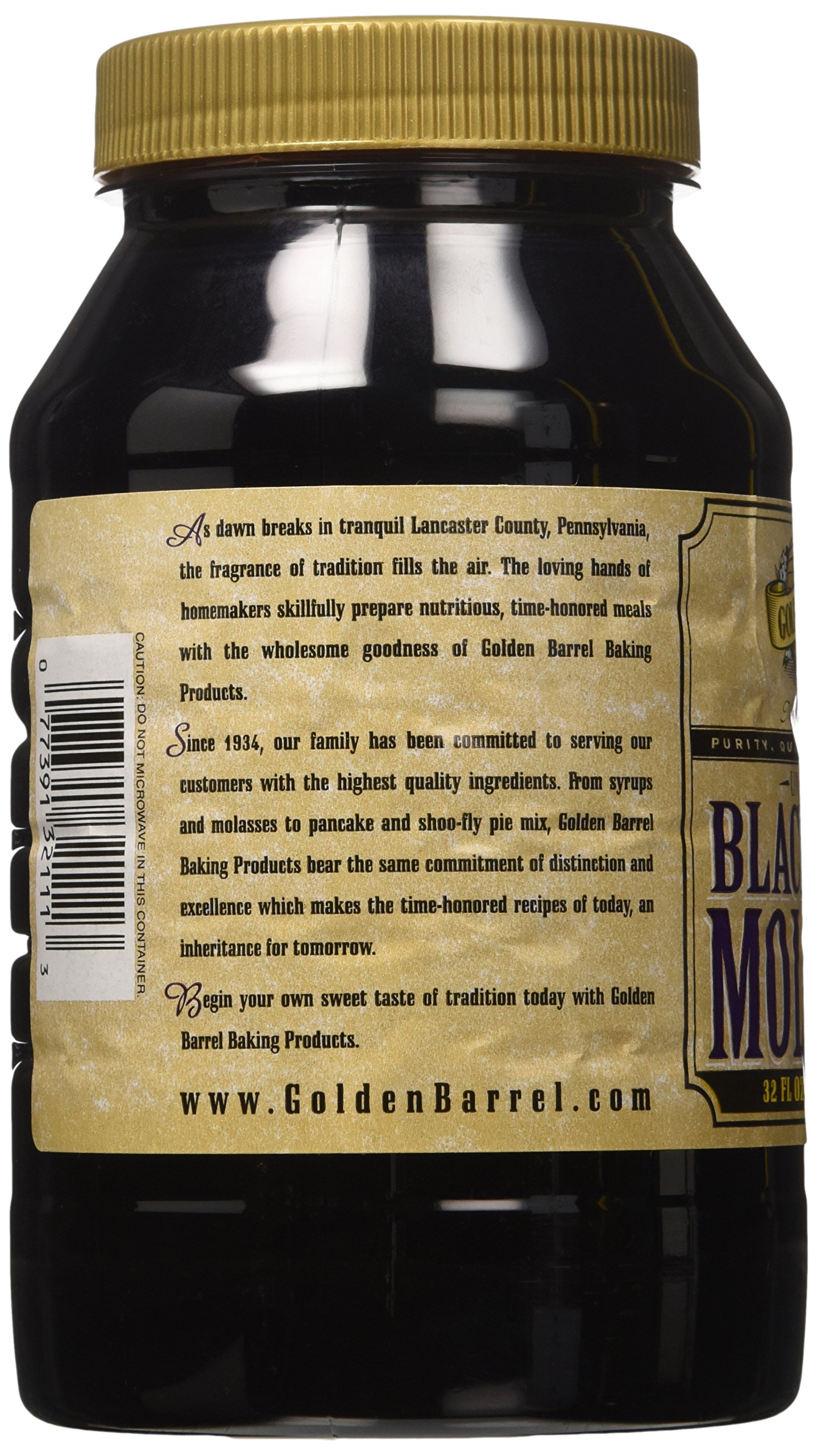Golden Barrel Unsulfured Black Strap molasses, 32 oz Buy Online in