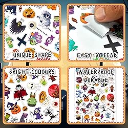 LINAYE 24 Sheets Halloween Stickers for