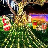 KNONEW Outdoor Christmas Decorations Waterfall Star
