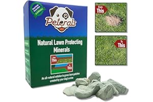 Peterals 600 Grams - Natural Mineral Rocks to Prevent Lawn Grass Burn Yellow Patches from Dog Urine …