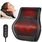 Neck and Back Massager for Pain Relief Deep Tissue with Heat, Shiatsu Shoulder Massager with Bi-Directional Rotating Head for Neck, Back, Shoulders, and Legs