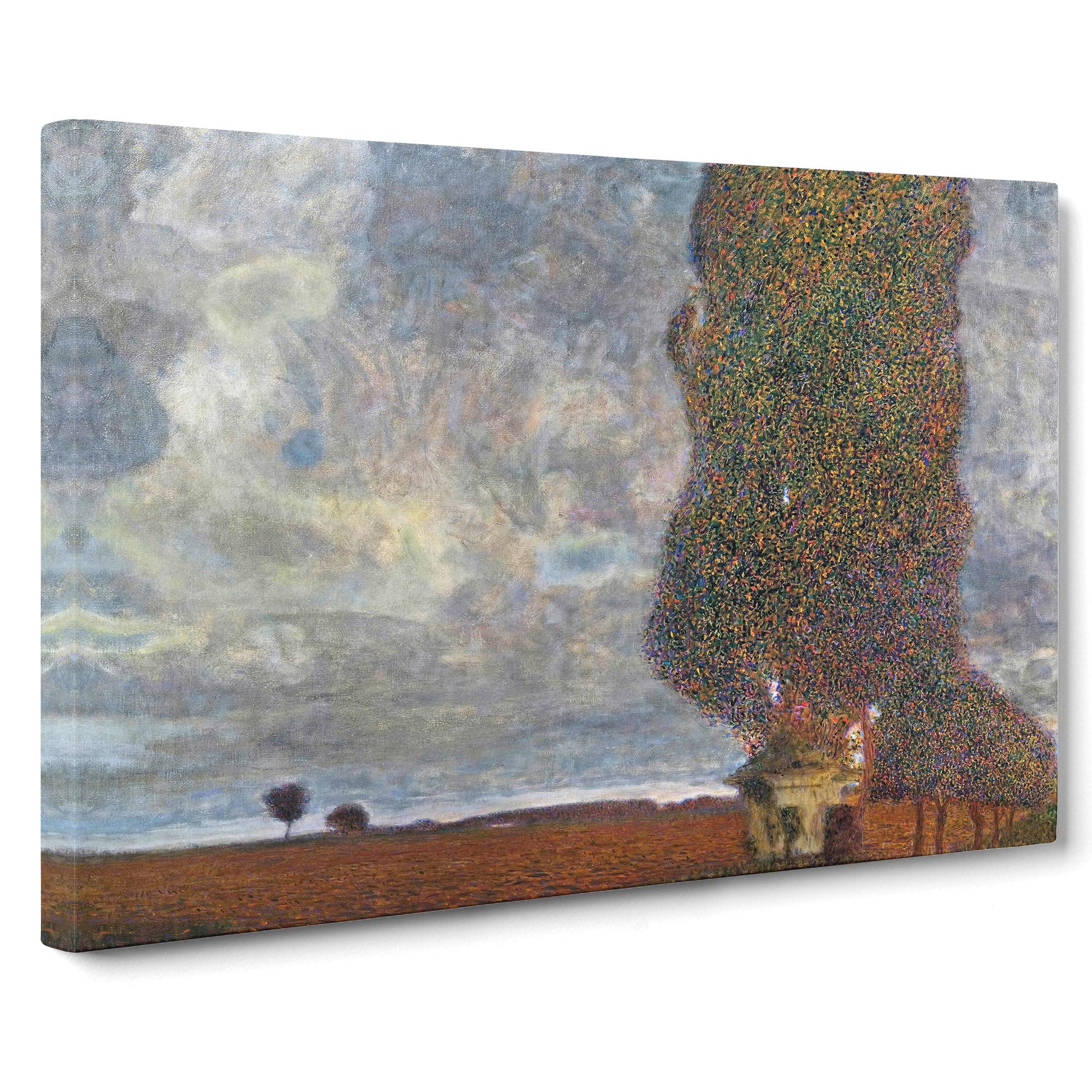 Approaching A Thunderstorm By Gustav Klimt Canvas Print | Gallery Wrapped 30mm Frame Wall Art | 20x14 inches | Ready to Hang | Classic Picture | Living Room Bedroom Lounge Office