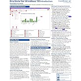 Microsoft OneNote for Windows 10 Introduction Quick Reference Training Tutorial Guide (Cheat Sheet of Instructions, Tips & Shortcuts - Laminated Card)
