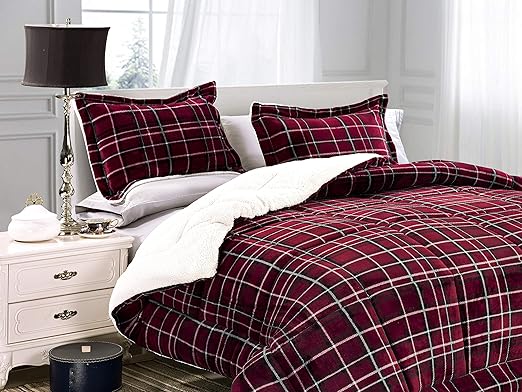 Amazon Com Elegant Comfort Softest Coziest Heavy Weight Plaid