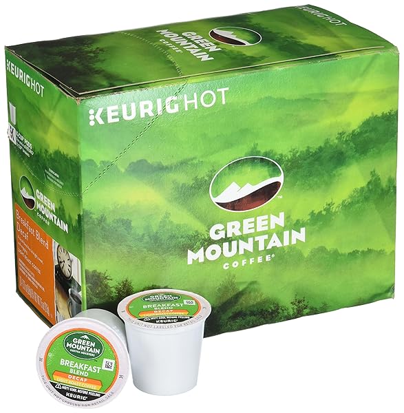 GREEN MOUNTAIN COFFEE DECAF BREAKFAST BLEND (LIGHT ROAST COFFEE), K-CUP PORTION PACK FOR KEURIG K-CUP BREWERS (PACK OF 24)