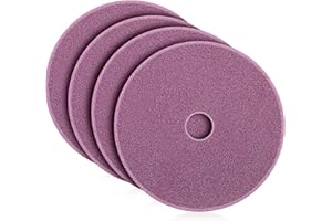 Duraaamo 4 Pcs 1/8 Inch Grinding Wheel Chainsaw Chain Sharpening Replace Chain Sharpening Grinding Wheel Discs Ceramic Stone Replace (Pink-red)