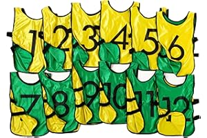 LVL10 SPORTS LVL10 Pro Sports Pinnies - Reversible Numbered Pinnies with Premium Fabric, Comfortable Fit and Fade-Resistant Prin