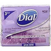 Dial Antibacterial Deodorant Soap Lavender &amp; Twilight Jasmine - 3 CT