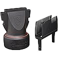 Solano 2 in 1 Dryer Attachment Universal Professional Comb & Concentrator | Italian Made | Straighten Hair | Comb Gentle on Scalp