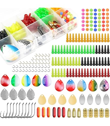 Walleye Rig Making Kit, 195 Pz Pesca Spinner Lame Italia - Foto 7