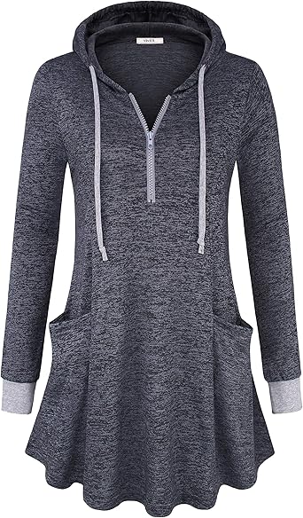 tunic hooded sweatshirt
