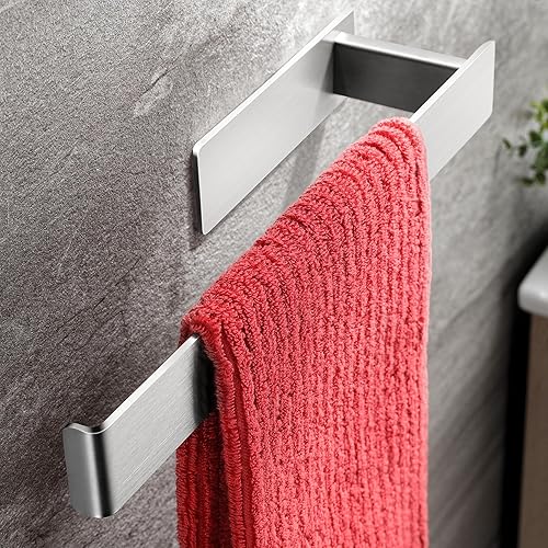 Taozun Towel Holder 12-Inch Towel Rack Adhesive Towel Rail Stick