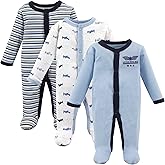 Luvable Friends Unisex Baby Cotton Preemie Sleep and Play, Airplane, Preemie