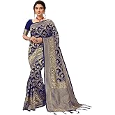 Nivah Fashion Women's Banarasi Art Silk Saree with Blouse Piece