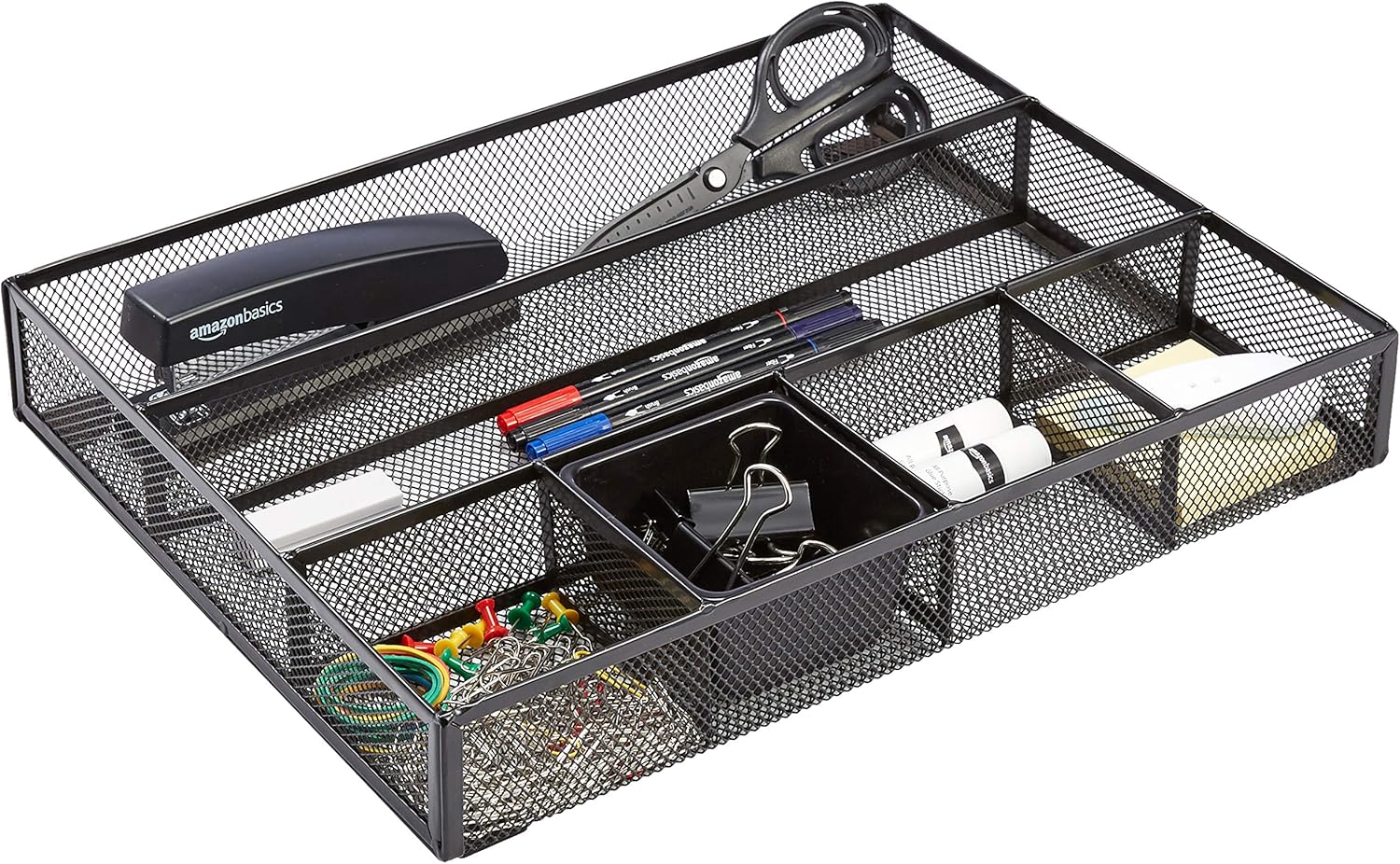Basics Mesh Desk Drawer Office Organizer : Office Products