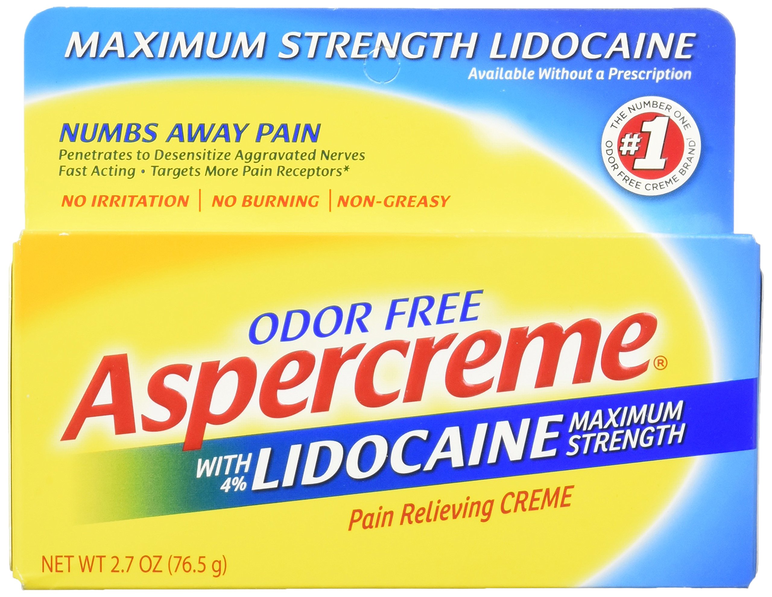 Aspercreme Heat Pain Relieving Gel, 2.5 Ounce (Pack of 5