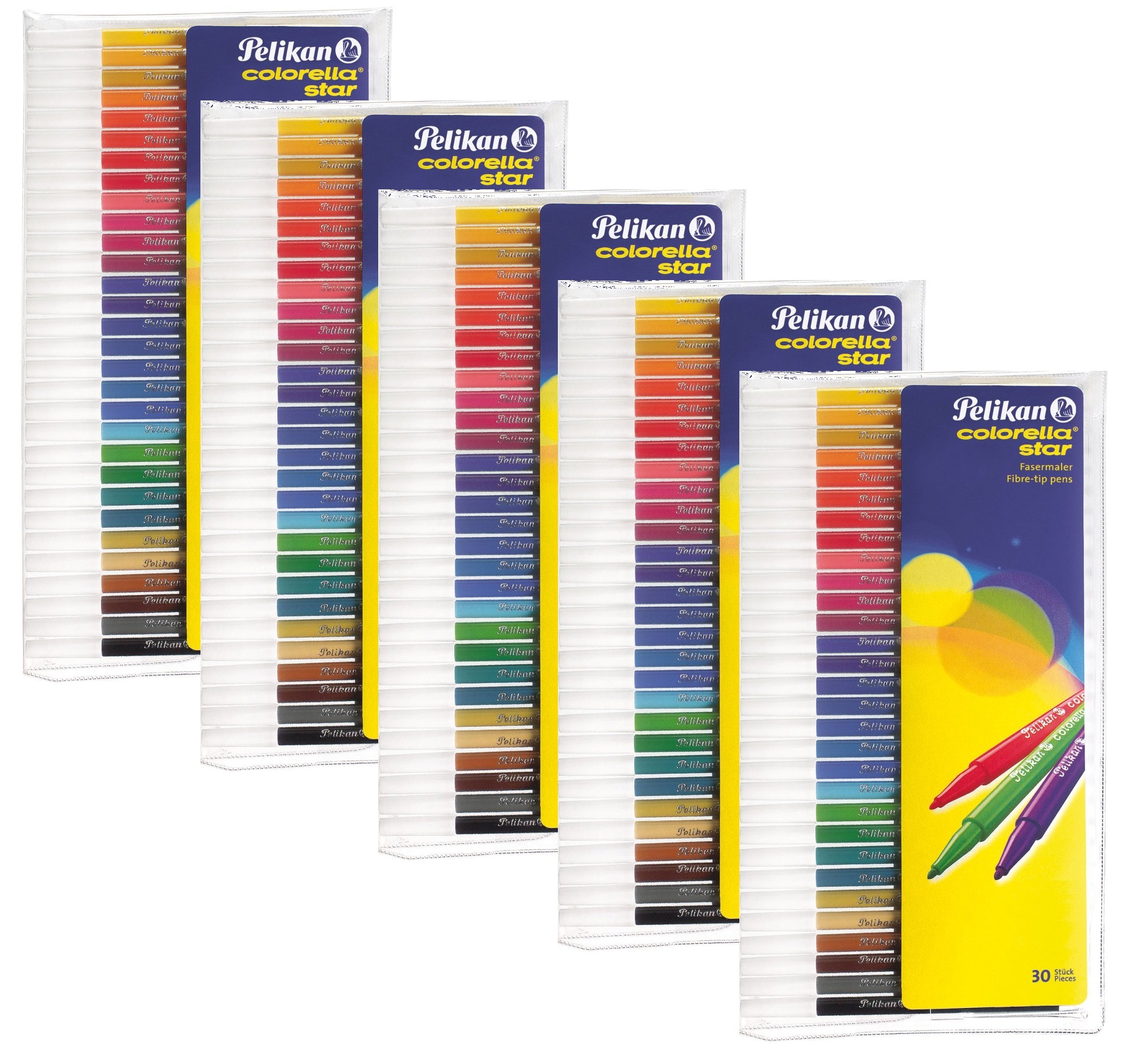 Pelikan Colorella Star C 302 Fibre Tip Pen - Assorted (Pack of 30)