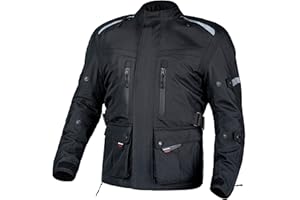 WICKED STOCK Waterproof Motorcycle Jacket Men - CE LEVEL2 Reflective Motorcycle Armor Biker Jacket Men with 8 Pockets - 4 Season Mens Motorcycle Jacket with Adjustable Biceps, Forearms and Waist