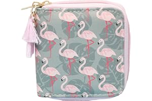 timlee Cute Flamingo Design Short Wallets Pink Flamingo Wallet With Tassels For Girls Kids Christmas Gift(Pink Flamingo)