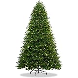 New One Christmas Tree 6.5 Feet Pre-lit Artificial Christmas Tree, with 1260 Branch Tips, 450L Incandescent Clear Lights and 