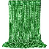 VLUV 36Pcs Beaded Necklace, Mardi Gras Beads Necklaces Accessories, 33 Inch Bead Costume for Women Man, Festival Parade Throw Supplies