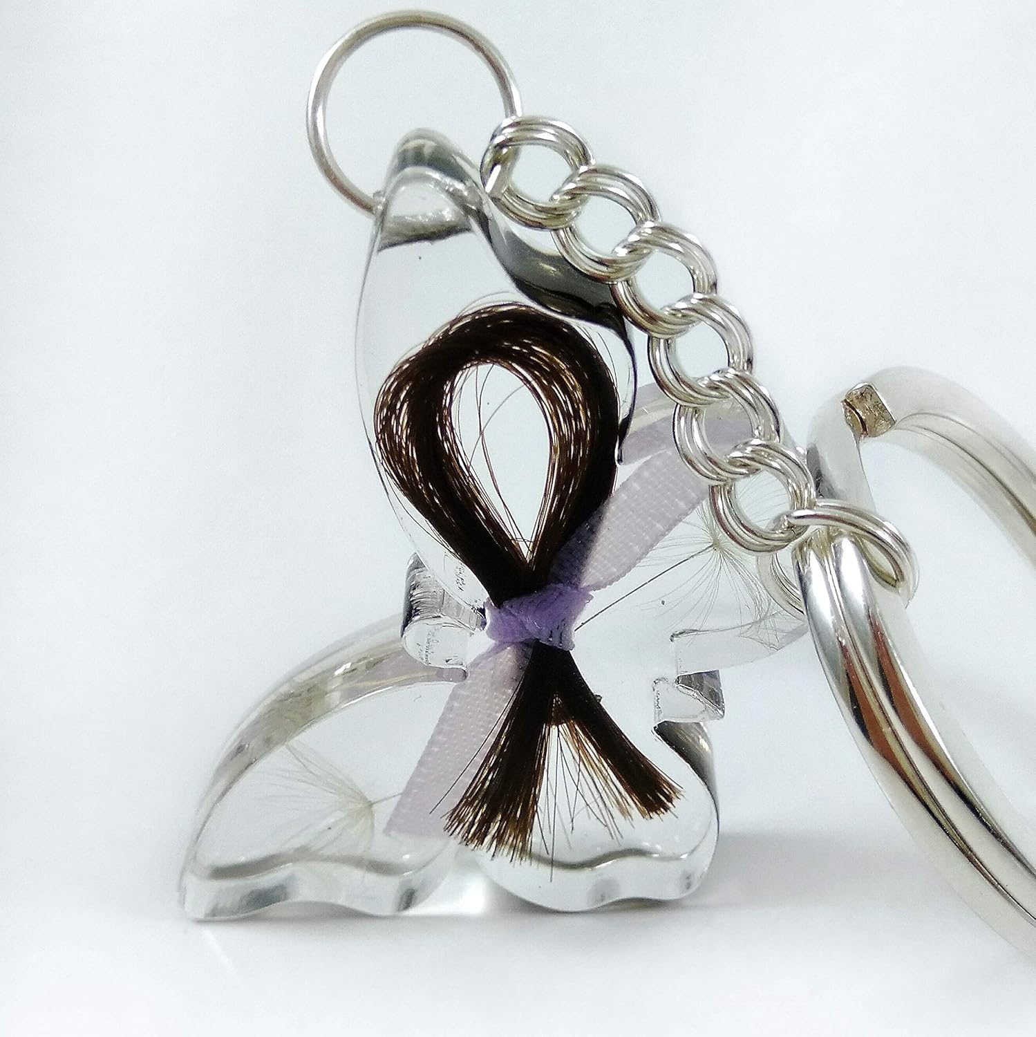 Personalised Baby Hair Locket Keepsake, First Lock of Hair Butterfly