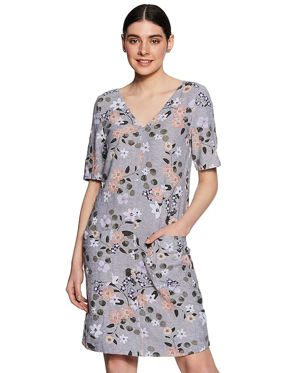 Buy Marks & Spencer Linen ALine Casual Dress at Amazon.in