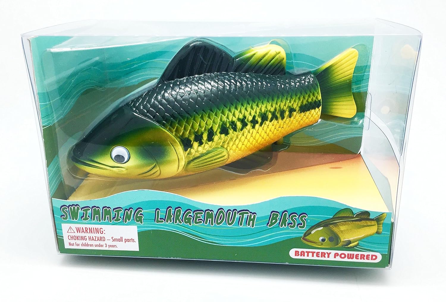 Amazon.com: Large-mouth Bass, Realistic Swimming Fish Water Pool and ...